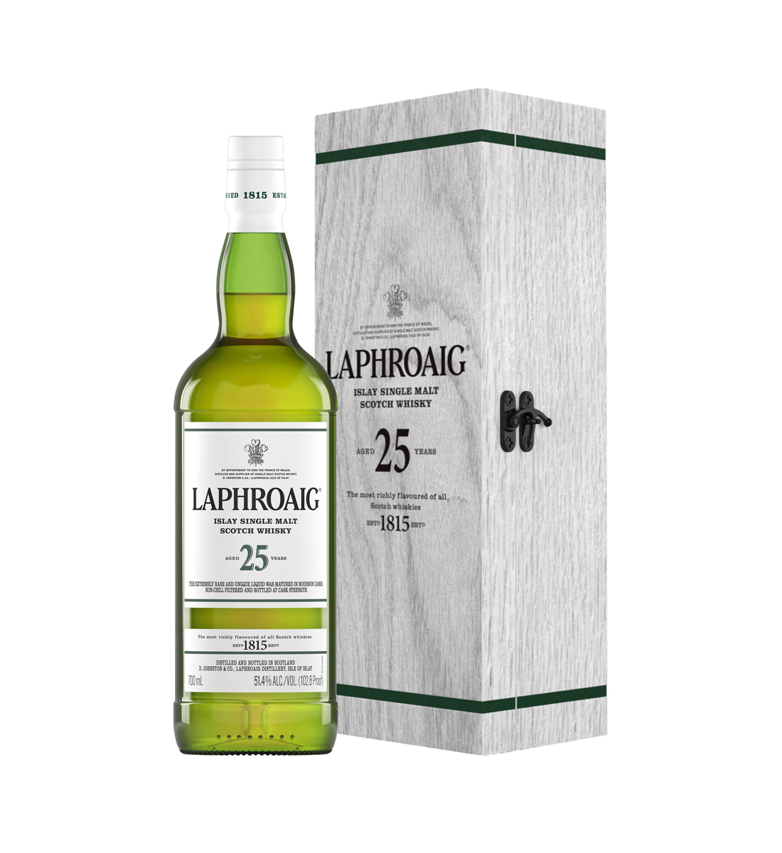 ウイスキー Laphroaig 25 Year Old 700ml 2015 Laphroaig 25 ani Cutie Lemn 0.7L | BauturiAlcoolice.ro